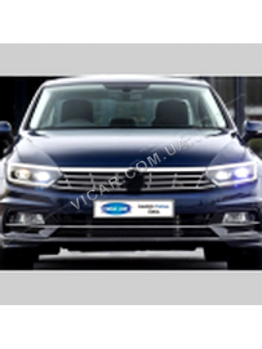 Ресницы на передние фары + кант решетки Passat B8